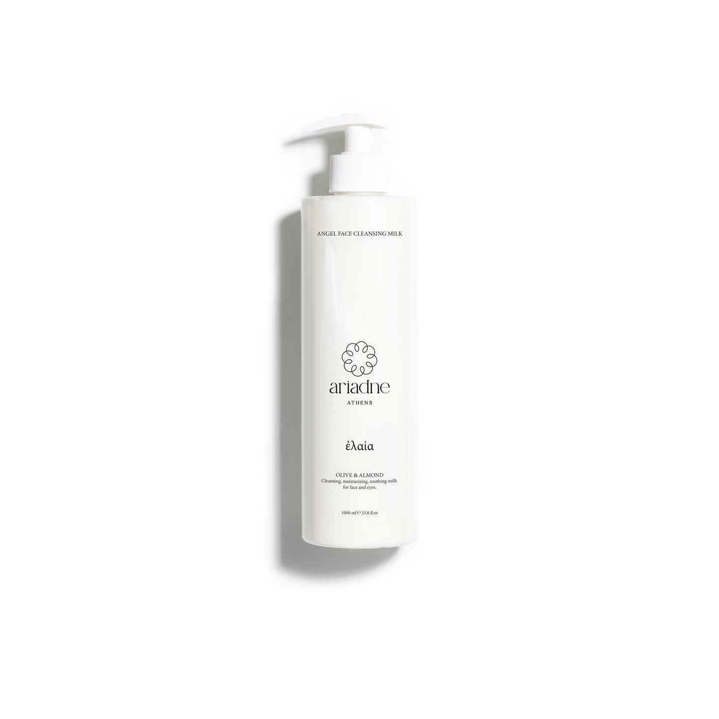 Angel Face Cleansing Milk bottle front side.