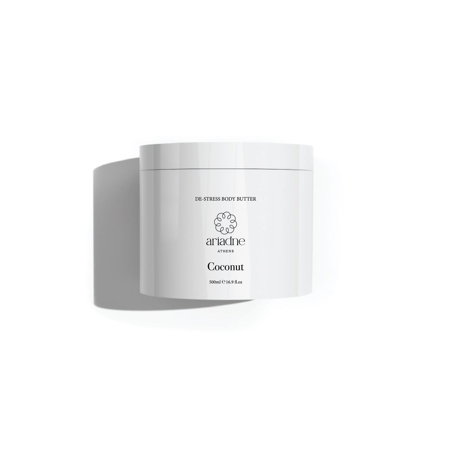 Coconut De-Stress Body Butter Pro front side.
