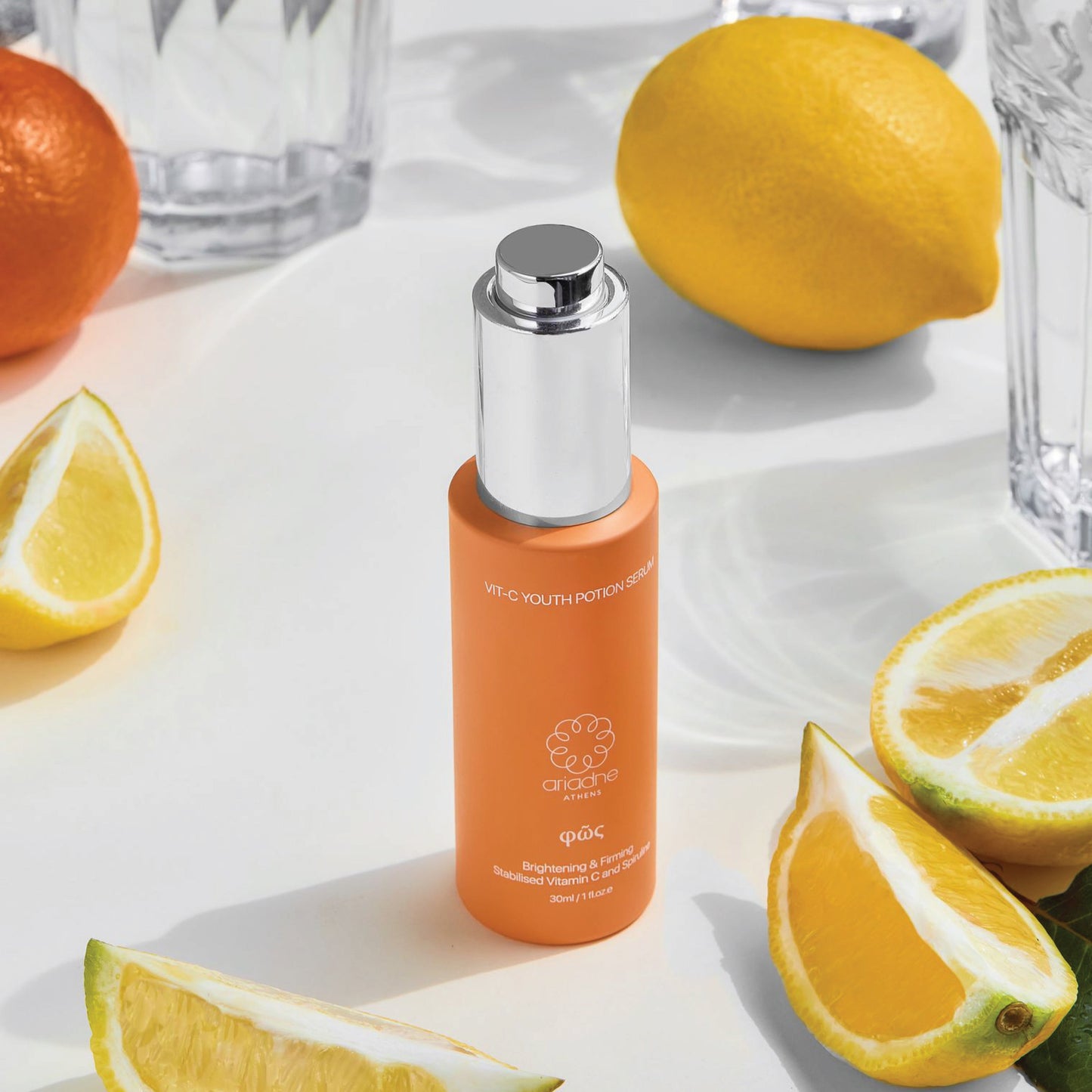 The bottle of the vitamin C serum