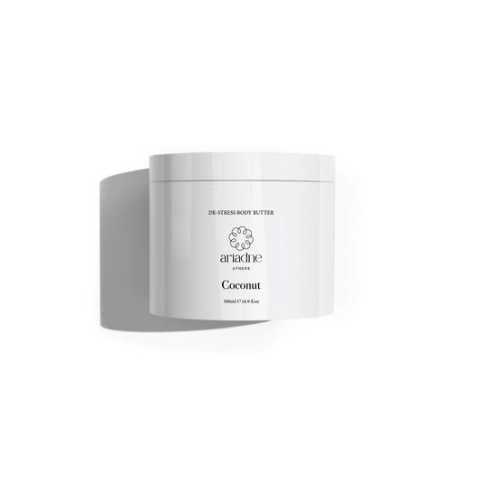 Coconut  De-Stress Body Butter Pro front side.
