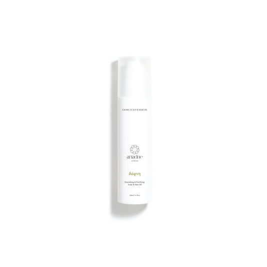 Laurel Nourishing & Fortifying Scalp and Hair Oil front side.