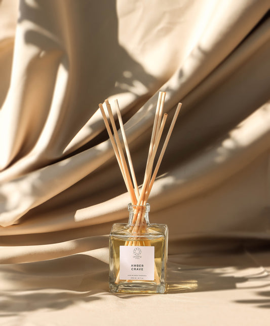 The Amber Crave Reed Diffuser front.