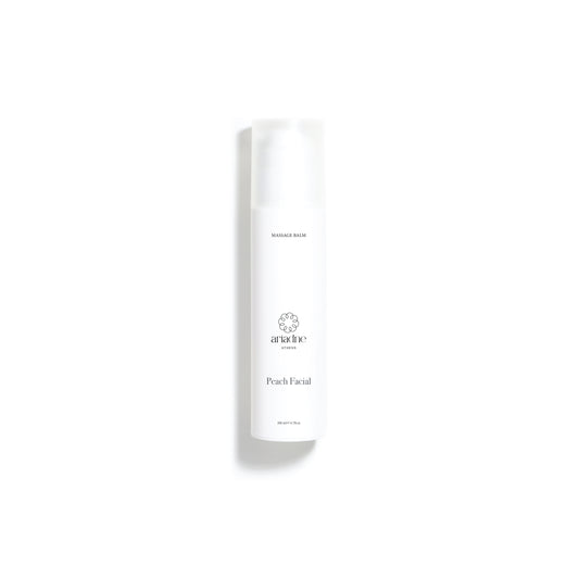 Peach Facial Massage Balm bottle front side.